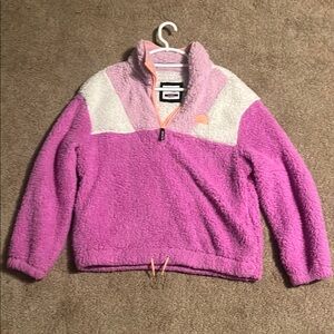 Limited Too Pink and White Sherpa Jacket